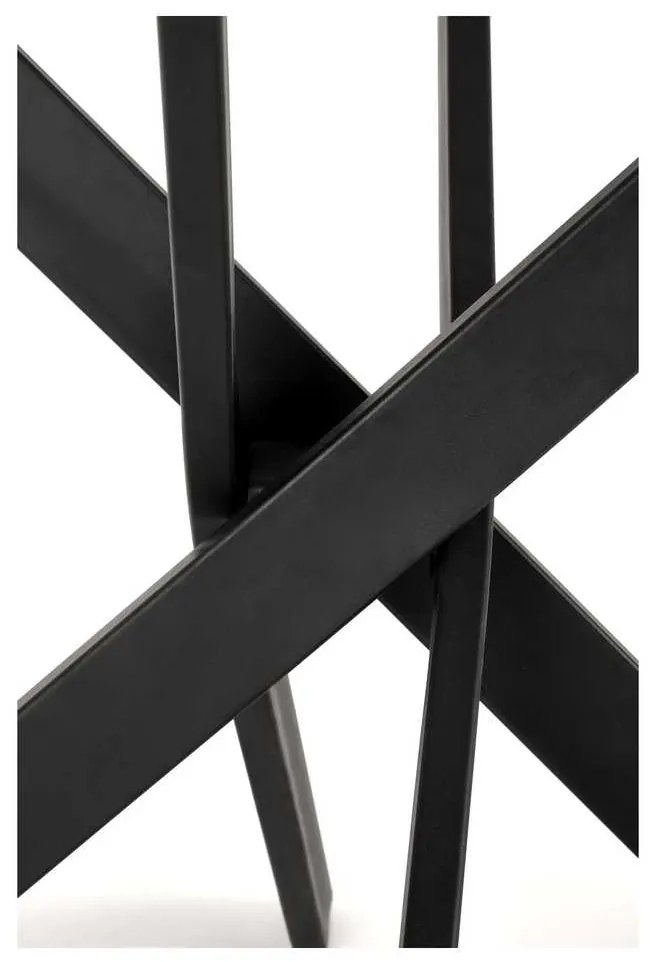 Masă de bucătărie Waylon II, marmură / negru