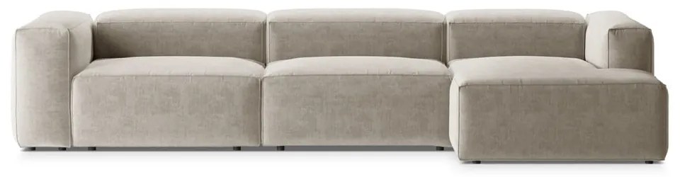 Colțar bej (cu colț pe partea dreaptă/cu șezlong) Bergamo – Cosmopolitan Design