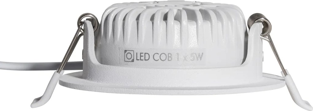 Spot îngropat alb orientabil 8,2 cm inclusiv LED reglabil până la IP54 Ultra Slim - Pupil
