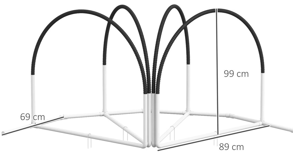 PawHut Lot de 4 piese echipament agility - hooper agility - arceau antrenament pentru câini, obstacol cu sac de transport | Aosom Romania