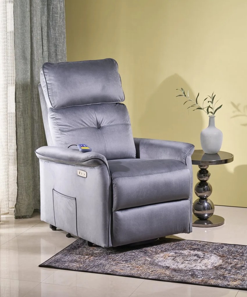 Fotoliu Semir 2 velvet gri