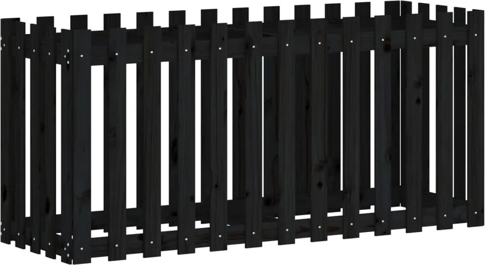 vidaXL Pat înălțat grădină design gard 150x50x70 cm lemn de pin tratat