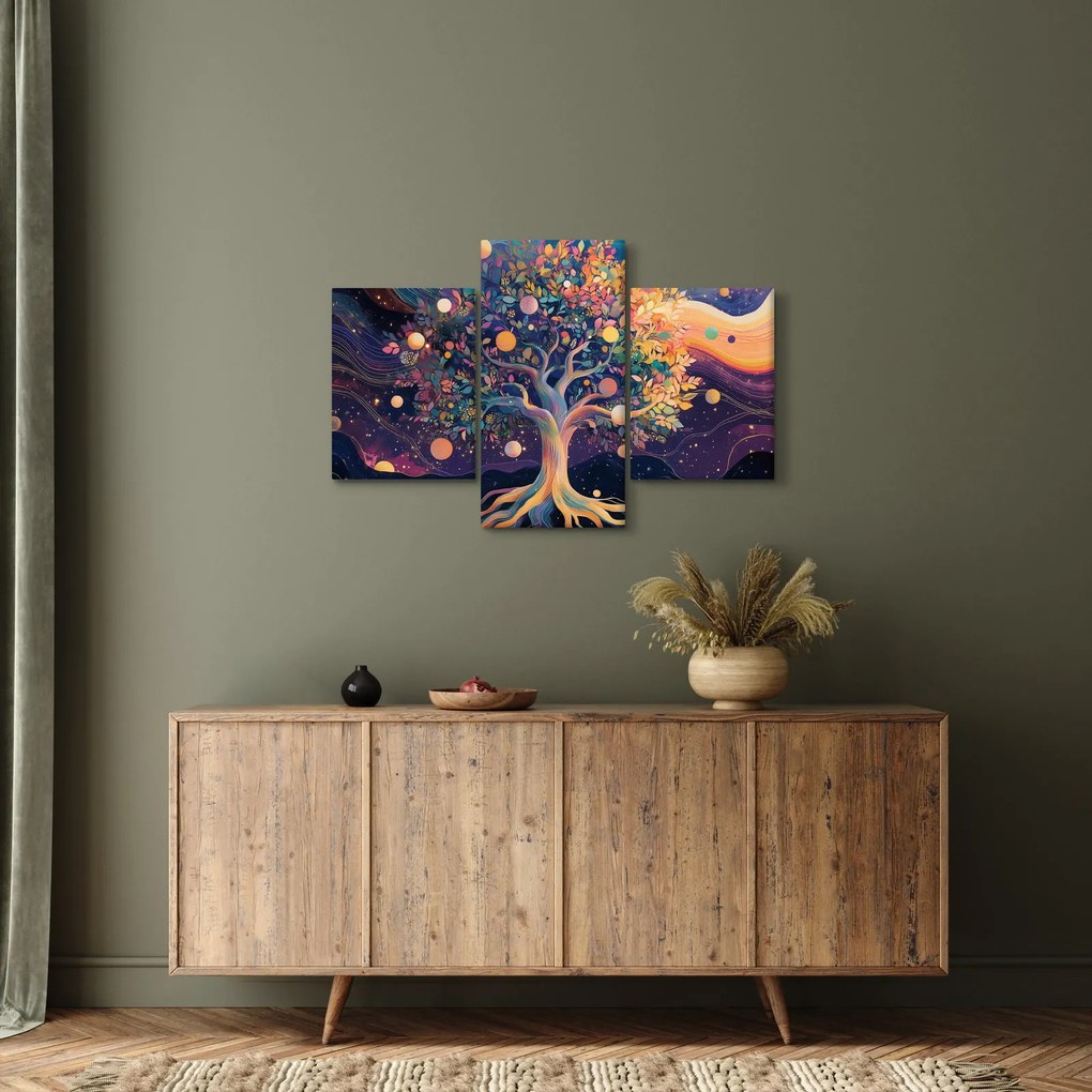Tablou – Arbore violet plin de energie (90x60 cm)