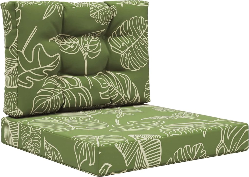 vidaXL Perna pentru canapea de exterior 2 pcs Design cu frunze