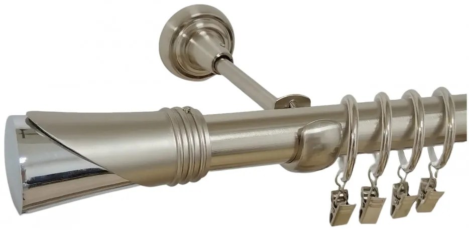 Galerie simpla DUNCAN /25 - INOX (Alege marime: 200 cm)