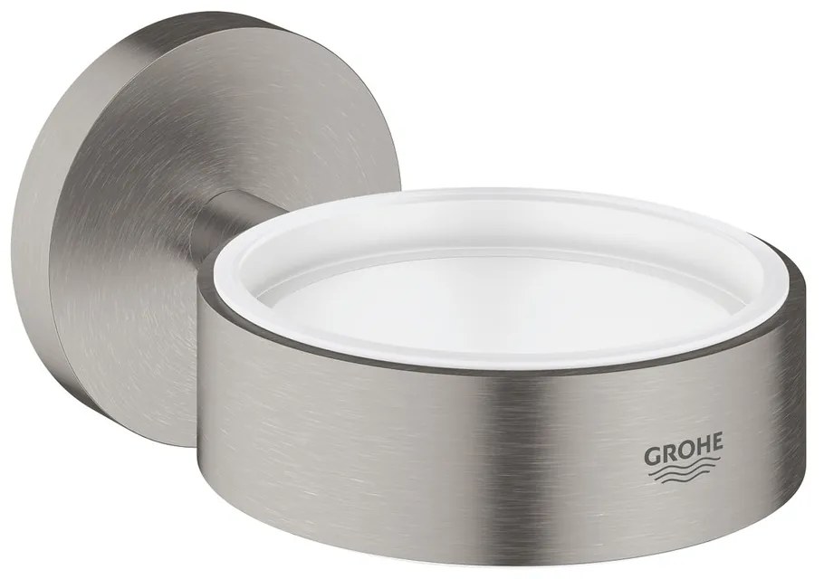 Suport Grohe Essentials pentru pahar sau savoniera crom periat Supersteel