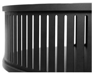 Măsuță de cafea ROENNI 44x75 cm negru/alb