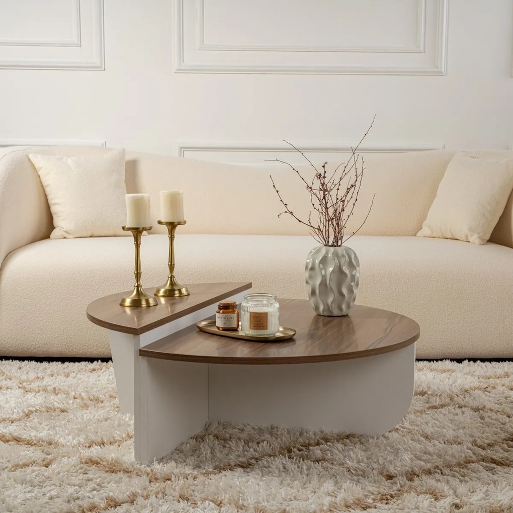 Masă de cafea Orion Walnut White