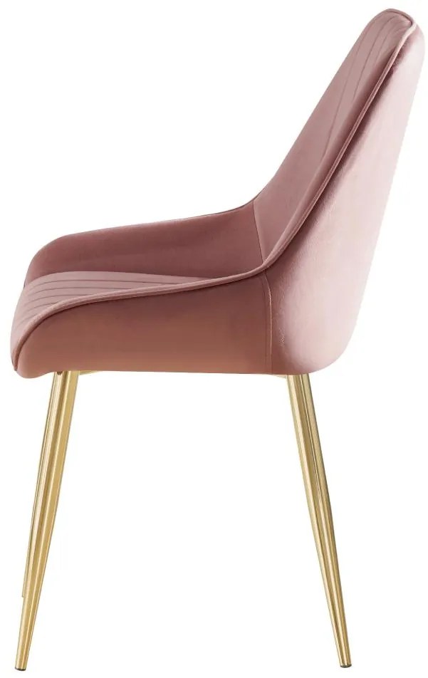 Scaun sufragerie Soddy (roz + auriu) . 1116452