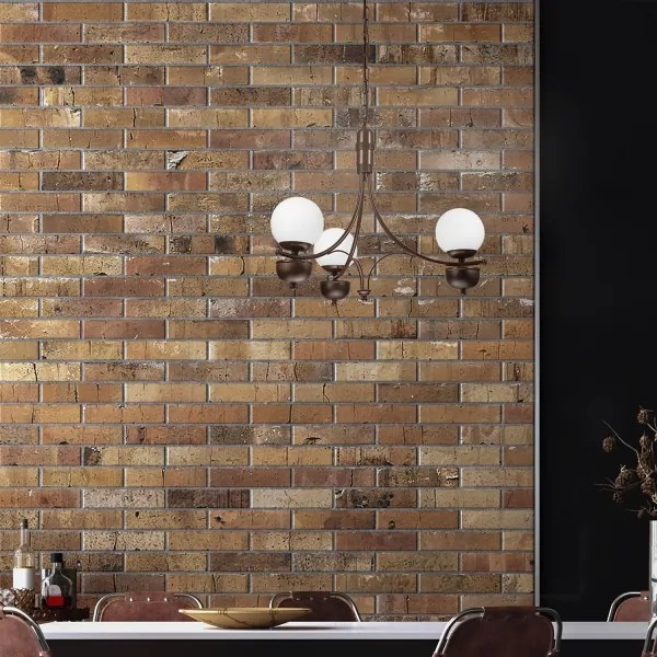 Lustră pe lanț Brilagi COTTAGE 3xG9/40W/230V stejar/alb