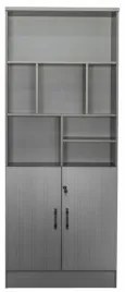 Dulap birou 0.8m, culoare gri, PAL, YF003-40-2