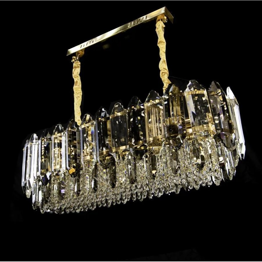 Candelabru Cristal, Elisa, 80-35cm Gold