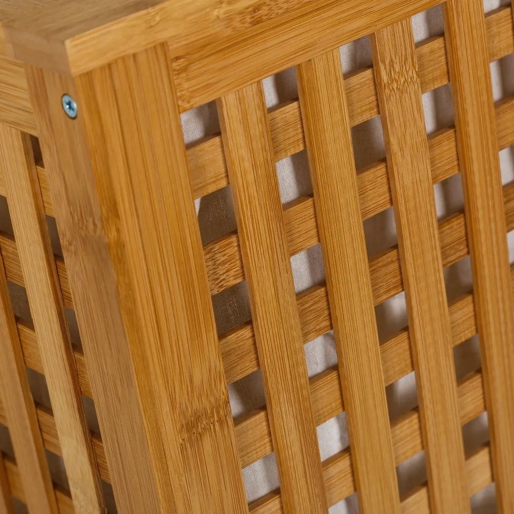 Coș din bambus pentru rufe 60 l - Casa Selección