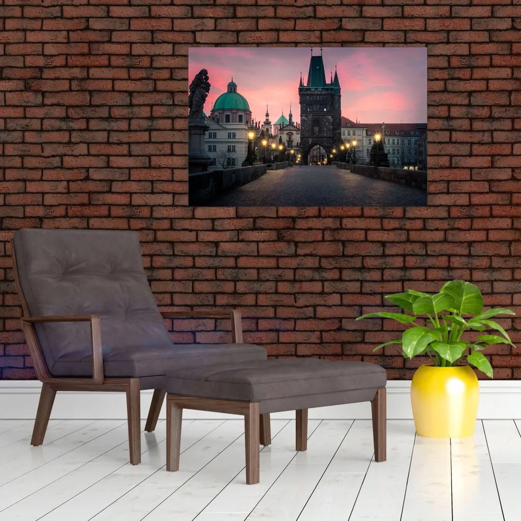 Tablou - Pe podul lui Carol,Praga (90x60 cm)