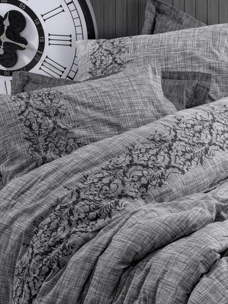 Lenjerie de pat dubla King (FR), L'essentiel Maison, Sooty, Gri