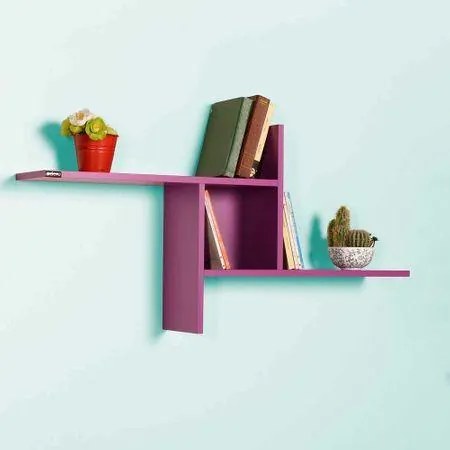 Raft de perete Adore Windmill cu 3 Compartimente, 100 x 50 x 18 cm