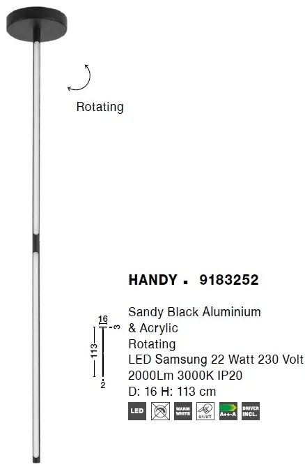 Lustra LED moderna rotativa Handy NVL-9183252