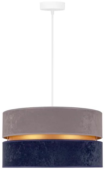 Lustră pe cablu Duolla DUO 1xE27/15W/230V d. 40 cm albastru