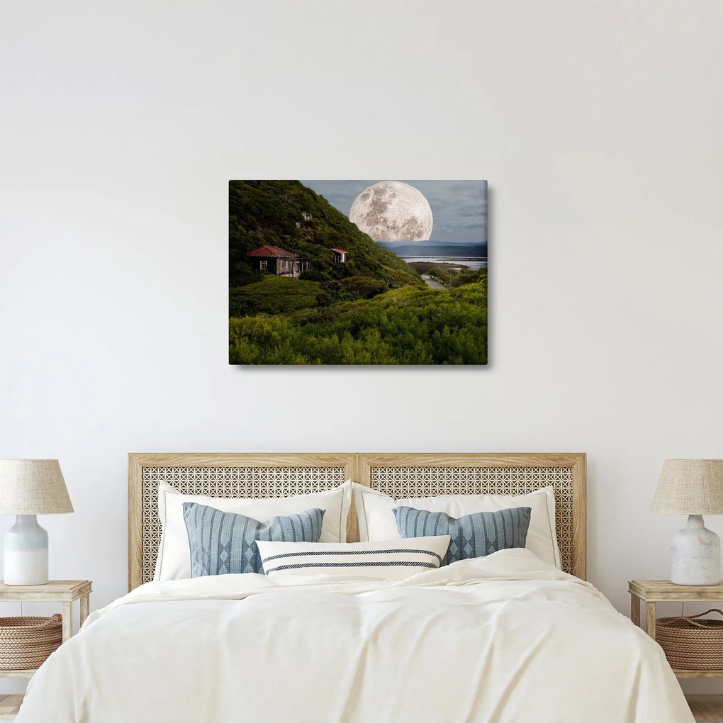 Tablou - peisaj cu luna (70x50 cm)