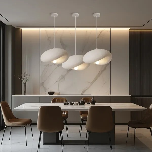 BRILAGI - Lampă suspendată pe cablu WABI SABI 1xE27/60W/230V Ø 40 cm albă