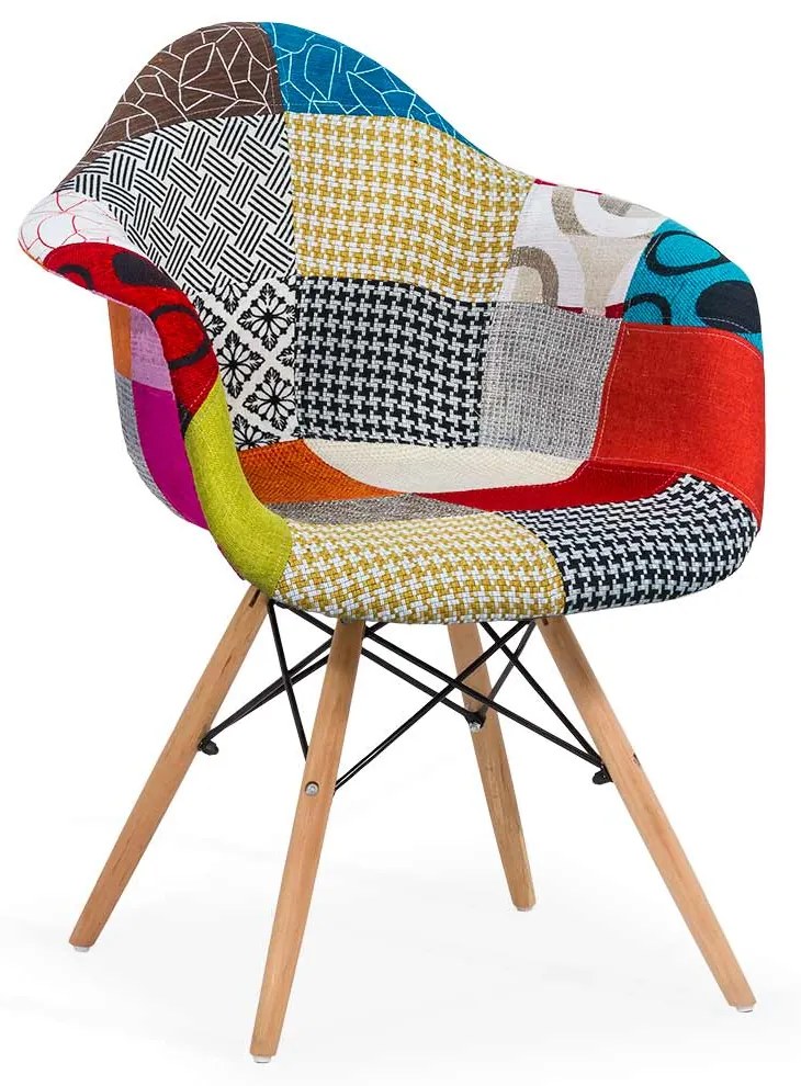 Scaun Fotoliu Patchwork BUC 243 multicolor
