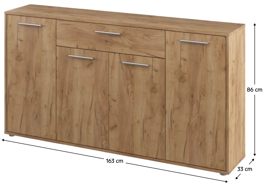 Dulap LUNIA, stejar Craft