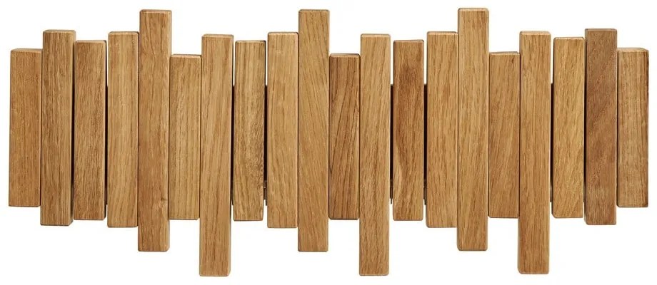 Cuier de perete în culoare naturală din lemn de stejar 3 cm Caltra – House Nordic