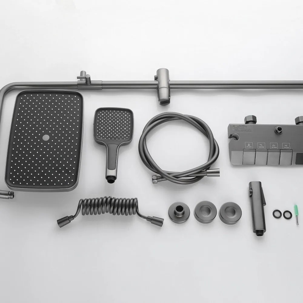 Coloana Dus ,Gri Mat,Afisaj Lcd Temperatura Apa ,Smack, Esn05Gri