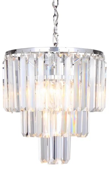 Lustră de cristal pe cablu AMEDEO 4xE14/40W/230V Zuma Line 17106/3+1-CHR