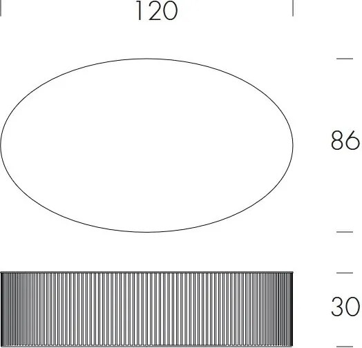 Masuta de Cafea Design LUX, Andra 120cm