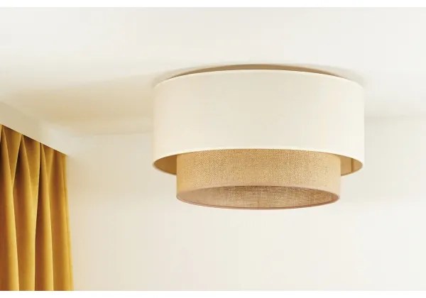 Duolla - Plafonieră BOHO 1xE27/15W/230V d. 45 cm bej/maro