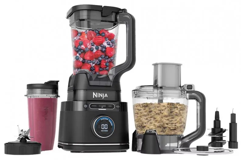 Blender 3in1 Ninja TB401EU, 1200W, 2.1 L, 10 viteze + moduri, Timer, LED, Tehnologie BlendSense, Fara BPA, Negru