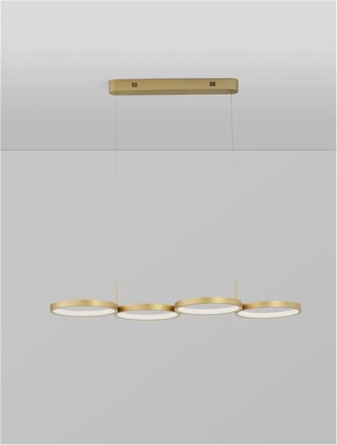 Lustra LED suspendata design modern MAGNUS R4 aurie