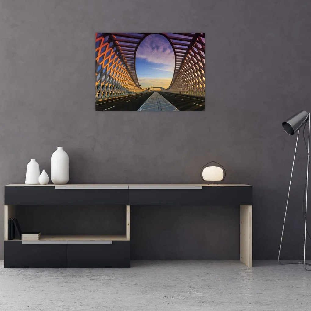 Tablou - Pod cu arhitectură modernă (70x50 cm)