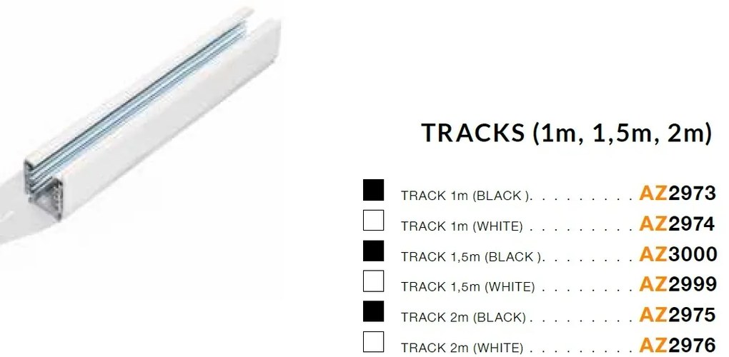 Sina trifazata neagra TRACK 1m AZ2973