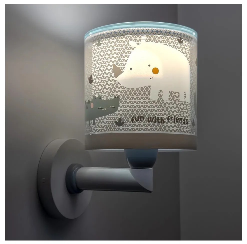 Dalber 60629 - Aplica de perete pentru copii RHICO AND CROCO 1xE27/15W/230V