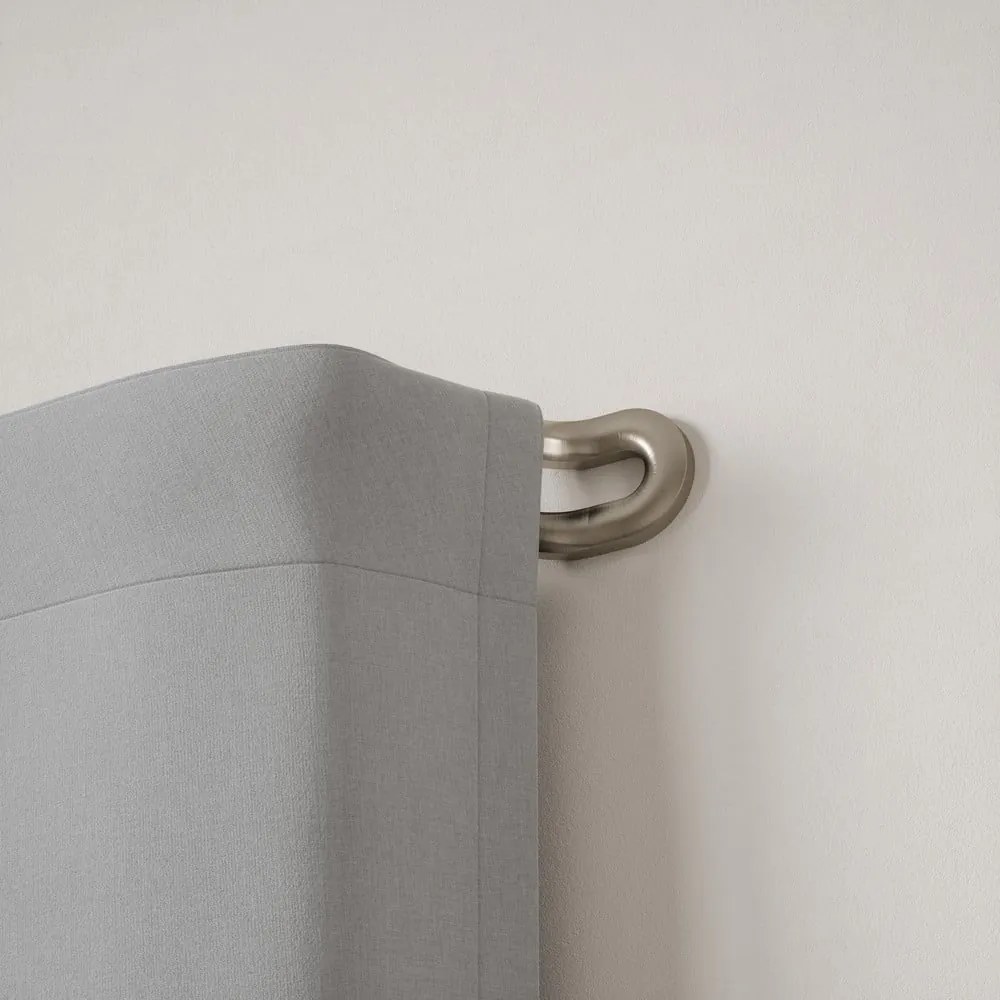 Galerie de perdea 107 - 305 cm extensibilă/dublă din oțel inoxidabil Midnight – Umbra