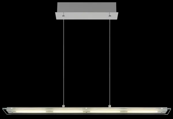Globo 17019H - Lustru LED dimmabil cu control tactil, suspendat pe cablu NOVAK 20W/230V
