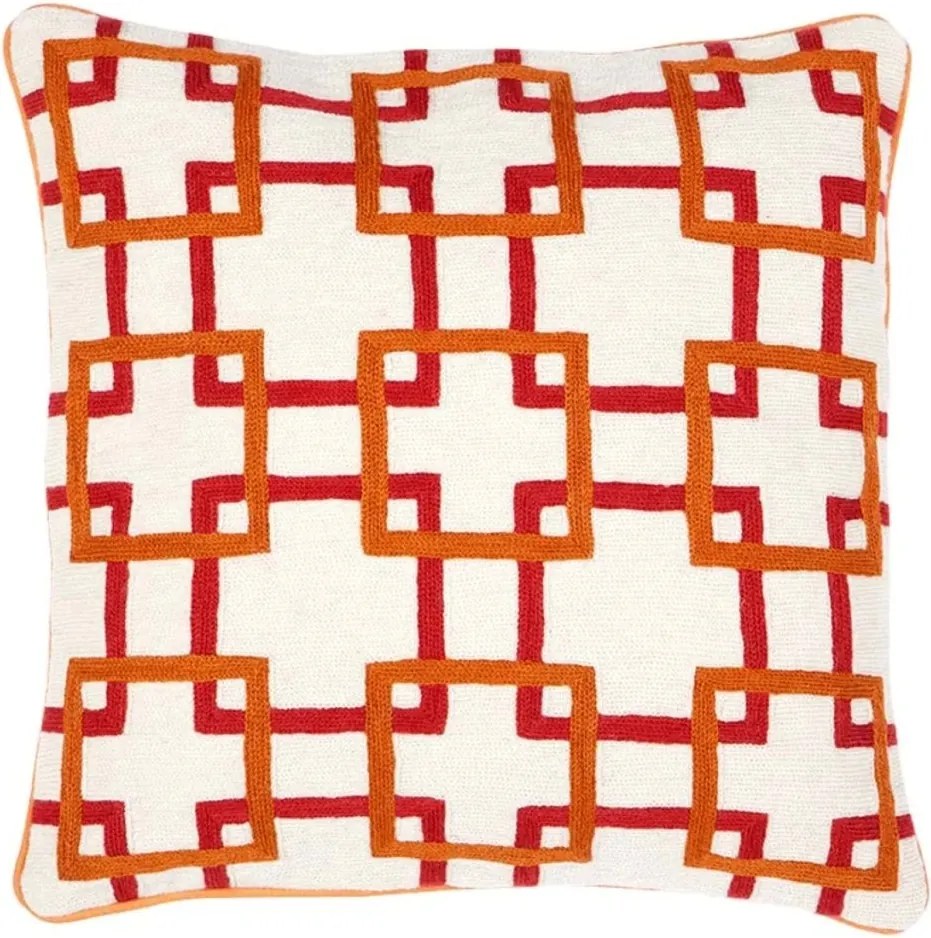 Perna din bumbac cu tricotaj din lana Bradburry Orange dim.50X50cm 108030 HZ