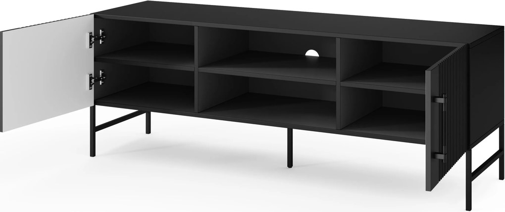 Masuta RTV RAFTT 152x55 cm, negru