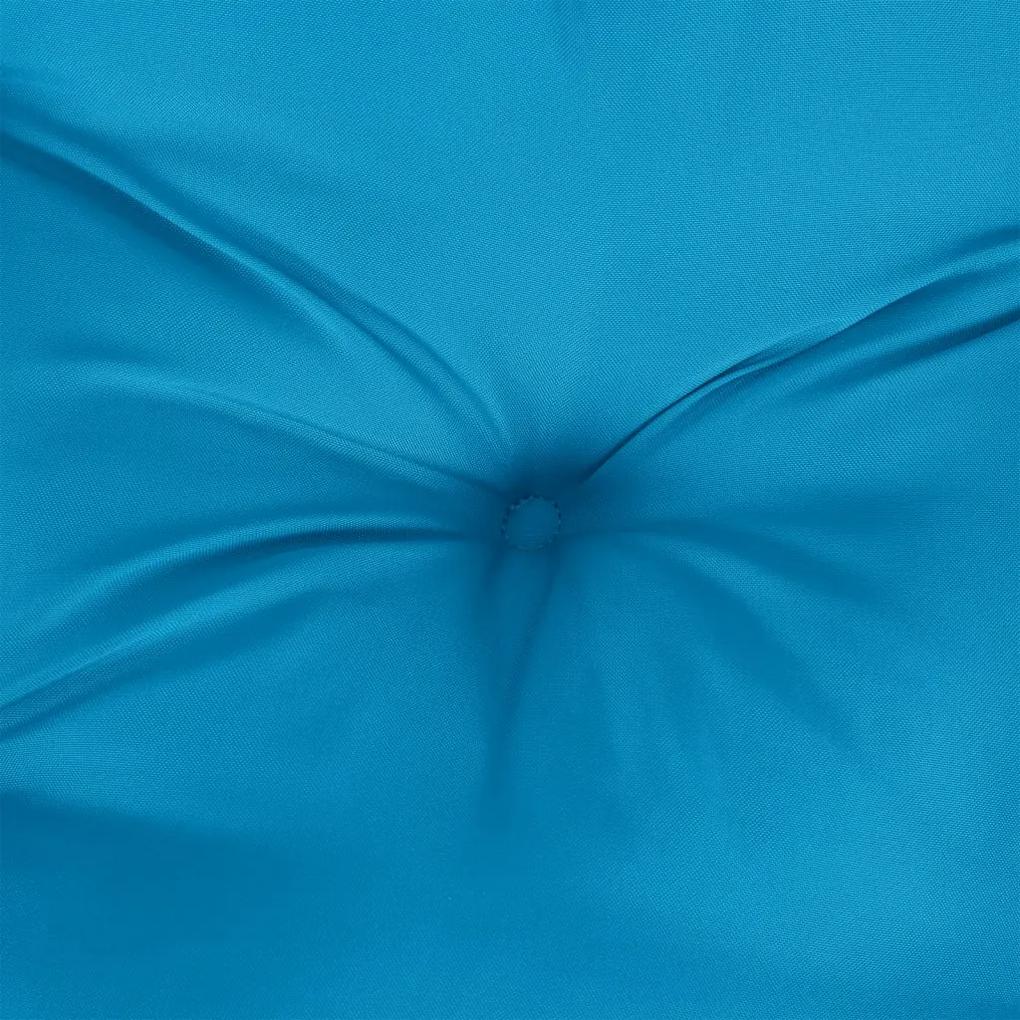 Perne de scaun, 2 buc., albastru deschis, 50x50x7 cm, textil 2, Albastru deschis, 50 x 50 x 7 cm