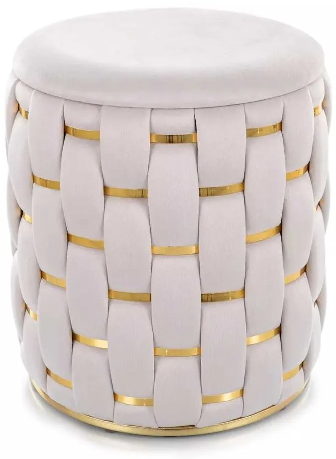 Taburet Bargino Velvet, crem