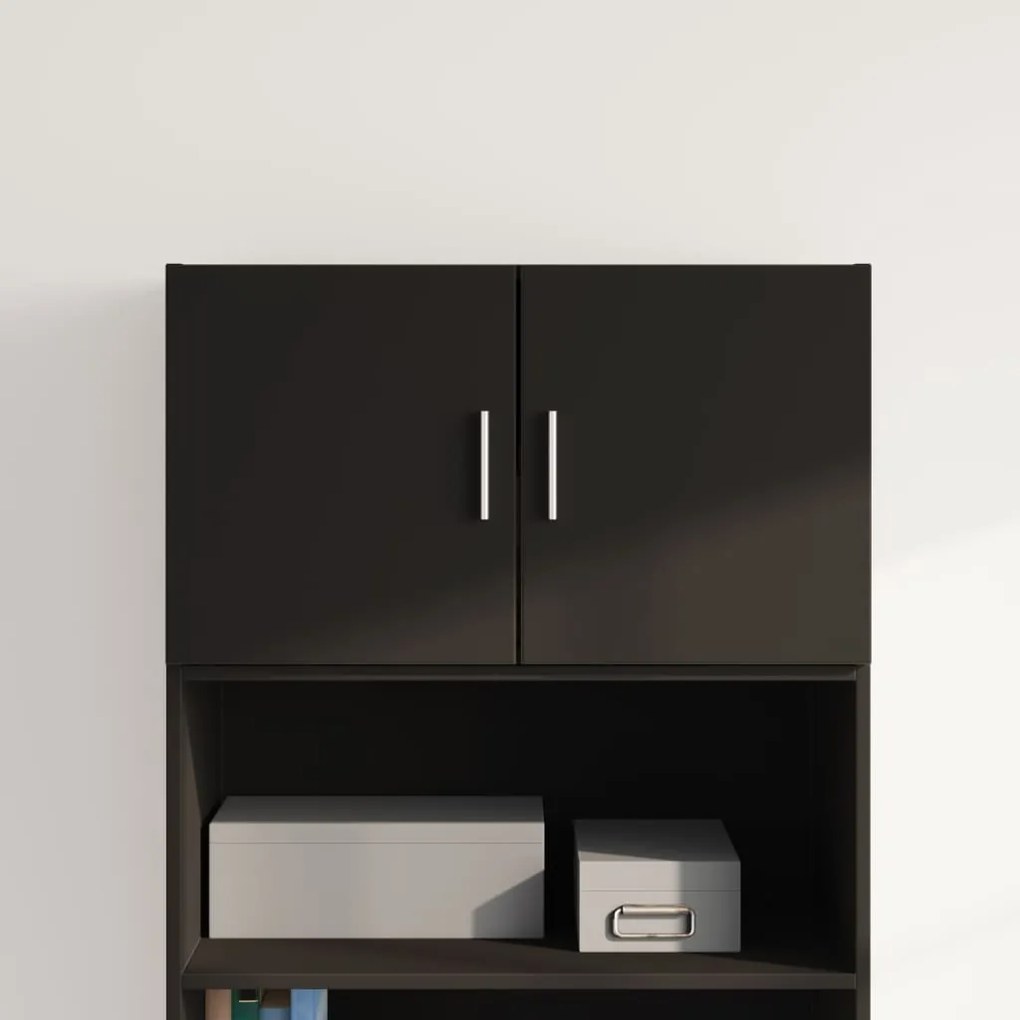 vidaXL Dulap de perete, negru, 70x42,5x40 cm, lemn compozit
