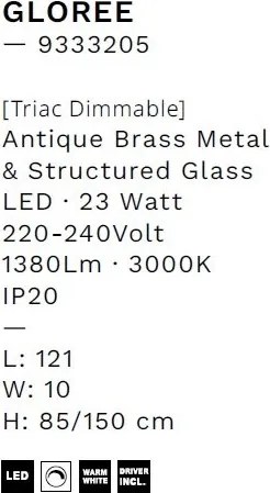 Lustra LED suspendata design decorativ GLOREE