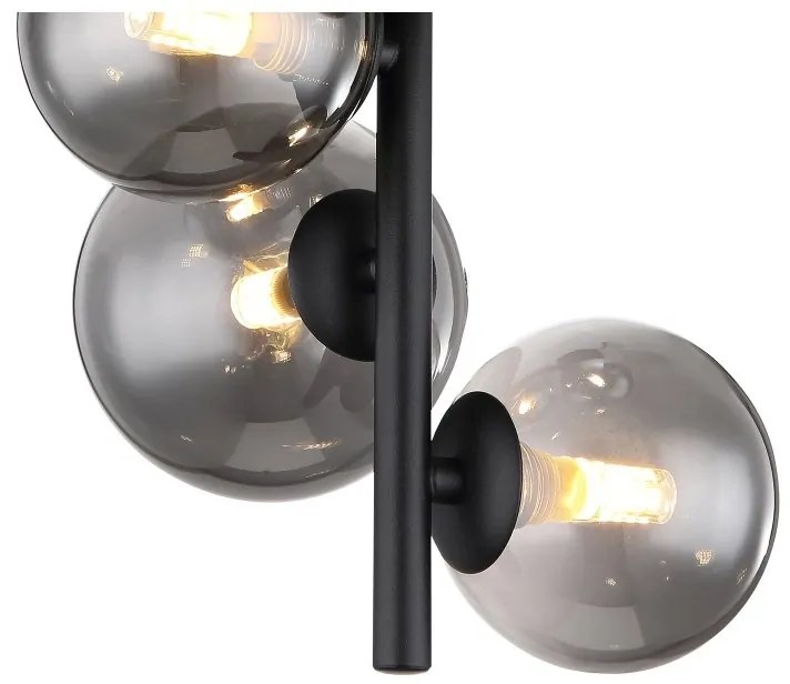 Plafoniera 4L design modern Riha negru
