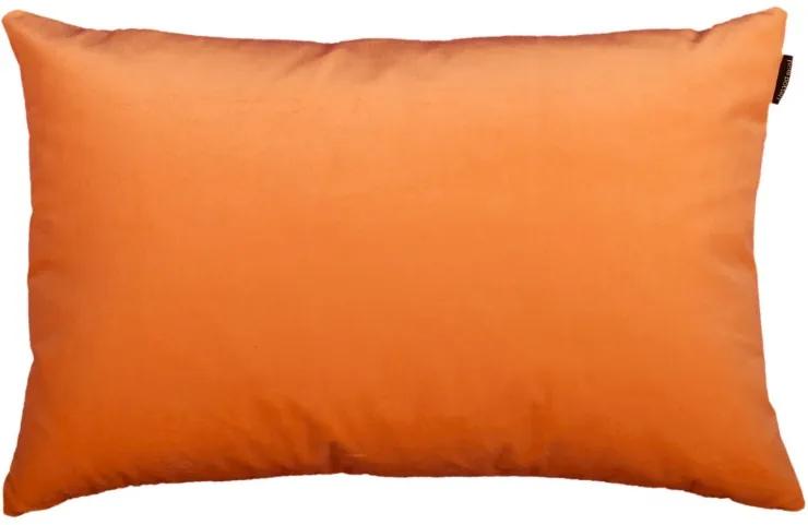 Perna decorativa portocalie din catifea si poliester 40x60 cm Trina Orange Pols Potten