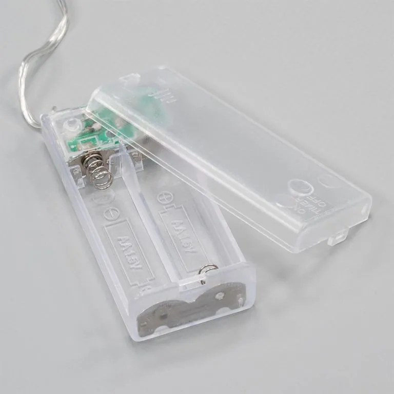 Set de 4 fire luminoase cu 40 de LED-uri, alb cald.