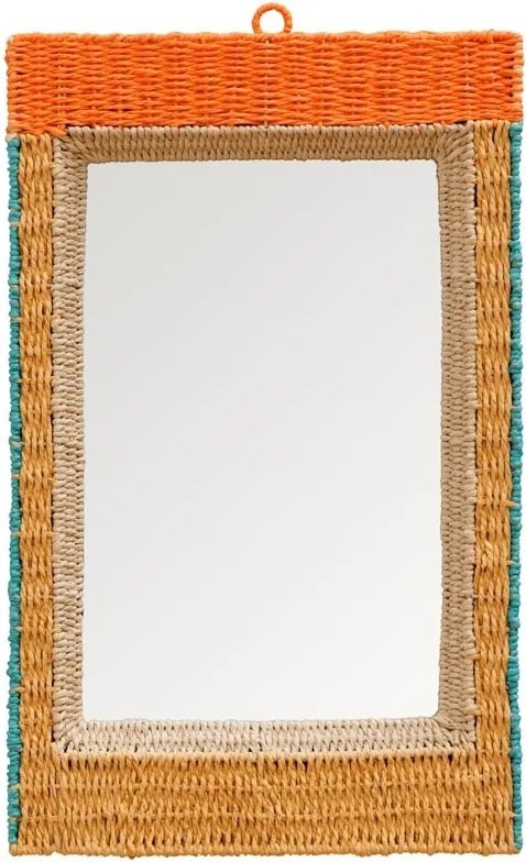 Oglinda de perete, din textil impletit, Mali