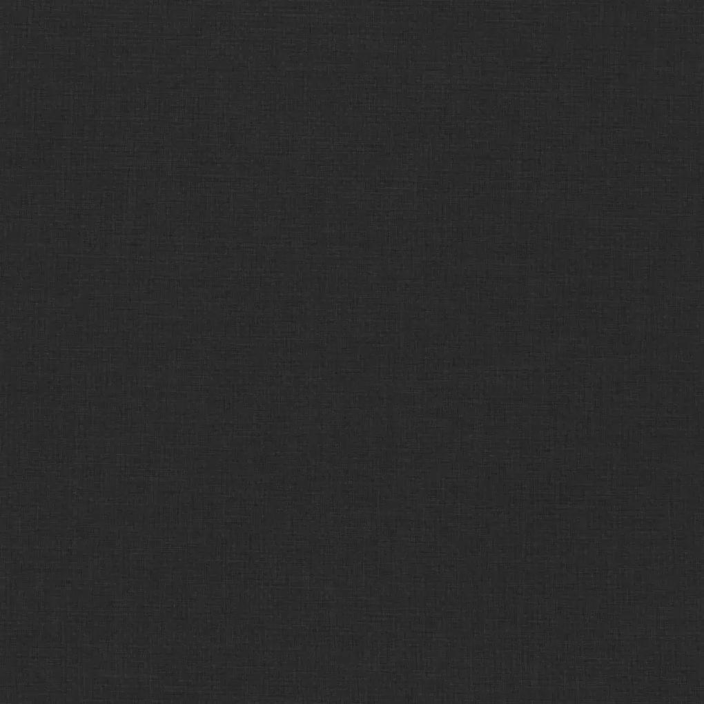 Scaune de bucatarie pivotante, 6 buc., negru, textil 6, Negru