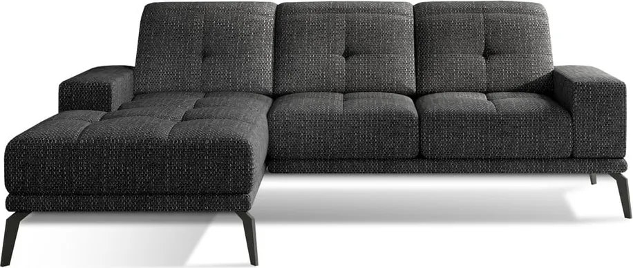 Colțar negru (cu colț pe partea stângă/cu șezlong) Torrense – ELTAP